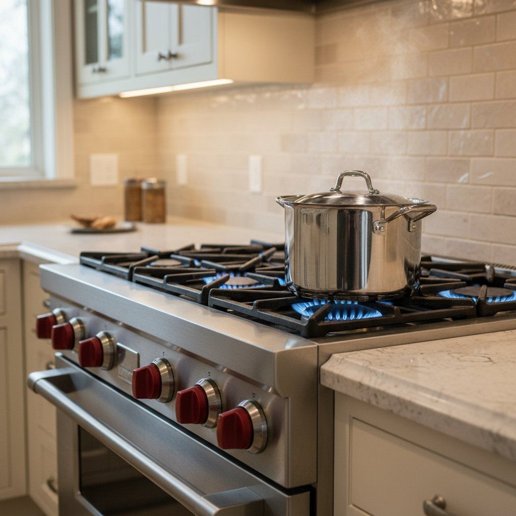 Built-in Wolf coffee system panel in a Centennial kitchen during service